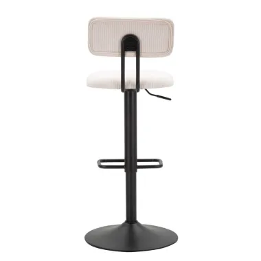 Stołek barowy LIGHT Biały 41x47,5x85-106,5 cm (siedzenie 61-83 cm)
 Zestaw 2 szt